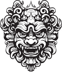 Serene Borong Majesty Vector Icon Graphics Ancient Borong Harmony Graphic Logo Emblem