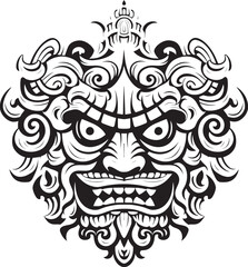 Majestic Borong Harmony Graphic Logo Graphics Vibrant Borong Wisdom Vector Emblem Emblem