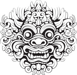 Vibrant Borong Majesty Graphic Logo Icon Cultural Icon Borong Vector Iconic Design