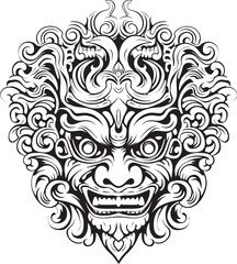 Balinese Borong Reflections Logo Design Icon Balinese Borong Diversity Vector Artwork Graphics