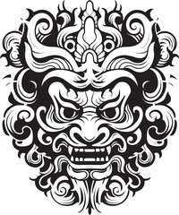 Time Honored Borong Heritage Vector Logo Graphics Cultural Symbol Borong Balinese Icon Design