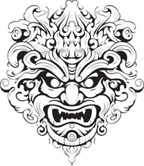 Fototapeta premium Majestic Borong Visions Vector Artwork Design Celestial Borong Wonders Graphic Logo Graphics