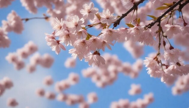 A pattern of delicate cherry blossom petals gently (4)