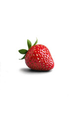 isolated strawberry fruit on a transparent white background photo
