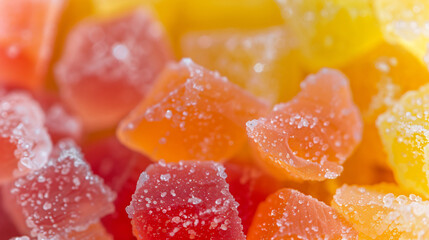 macro photography of colorful sweet candy
