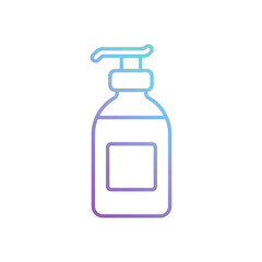 Gradient Color Hand Sanitizer vector icon