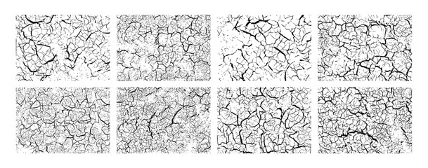 Cracked ground vector material