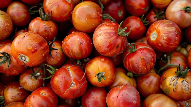 Organic tomatoes. Generative AI