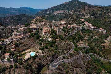 Aerial view of the village of Savoca