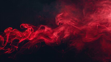 Red smoke abstract. Generative AI