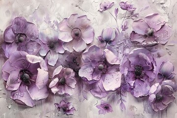 Purple Flower Power A Monthly Celebration of Art and Nature Generative AI