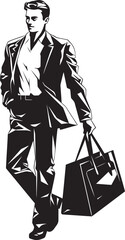 Wealthy Wilbur Cartoon Rich Person with Money Bag Vector Logo Moneybags Magnus Vibrant Vector Logo of a Wealthy Character