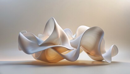 Sculpture of the Month White Wave Sculpture Generative AI