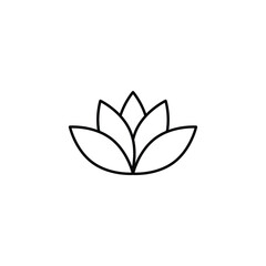 lotus icon, spa icon vector