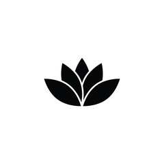 Fototapeta premium lotus icon, spa icon vector