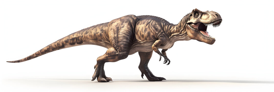 Fototapeta Trex dinosaur isolated on transparent background,Transparent T-Rex: Dinosaurs in Vector Format