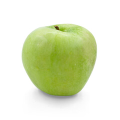 green apple, with transparent background and shadow