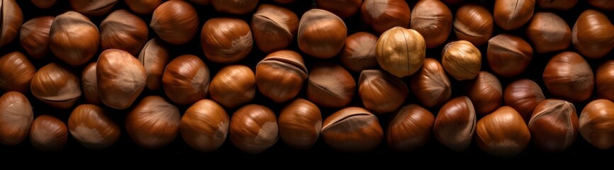 a group of hazelnuts