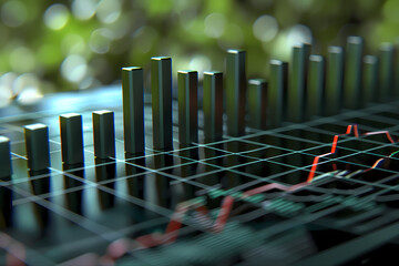 Economic stock market volatility trend chart