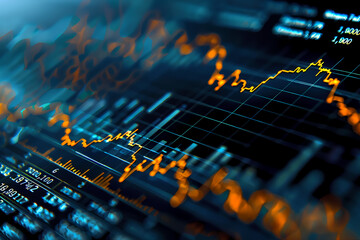 Economic stock market volatility trend chart