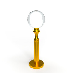 3d street light bulb