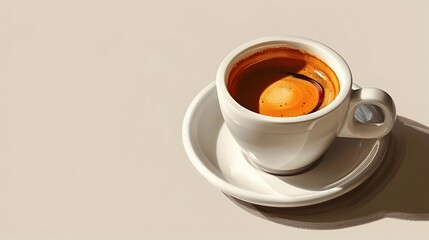 Essence of Coffee in a Tiny Cup The Rich Flavors of Freshly Pulled Espresso