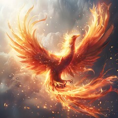 Render transcendent light phoenix background, The phoenix wallpapers are available in hd