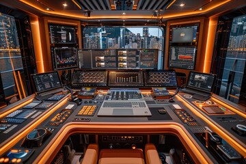 a home recording and video editing studio professional photography