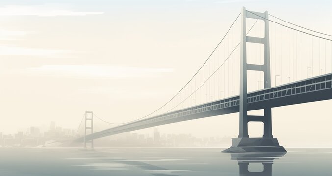 Bridge skyway vector image.
