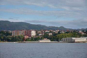 Obraz premium View from the Ria to the Sea Museum in the city of Vigo, Galicia, Spain