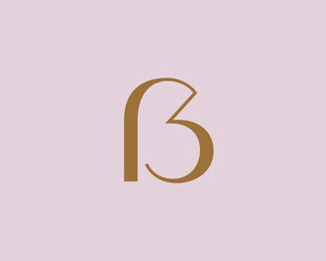 Letter B logo icon design. Classic style luxury monogram.