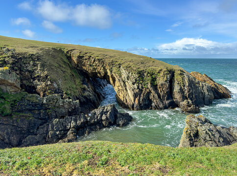 walking along the Anglesey coastline to rhoscolyn 