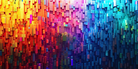 abstract colorful background in mosaic style - obrazy, fototapety, plakaty