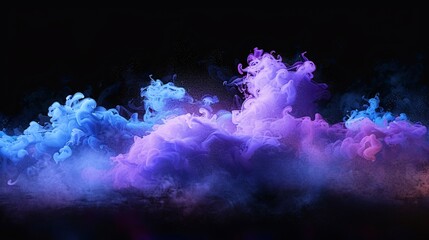 Purple Smoke A Colorful Tribute to the Monthly Full Moon Generative AI
