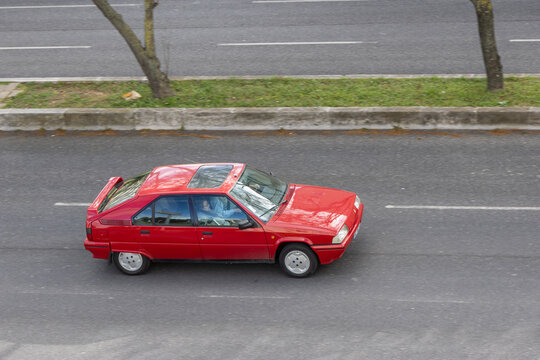 Lisbon, Portugal, March 25th 2024, Classic vehicle from the manufacturer Citro&euml;n model BX