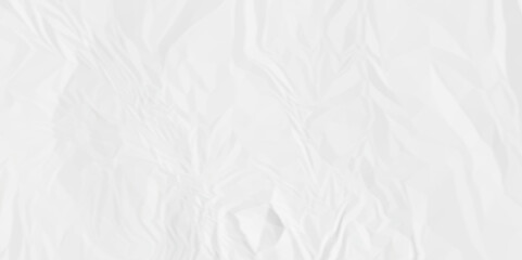 White Crumpled paper texture. Rough paper texture and white background.