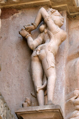 Khajuraho Tempel (Indien) - Erotische Darstellungen - Steinfiguren