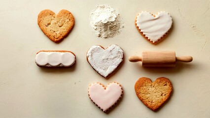 heart shaped cookies