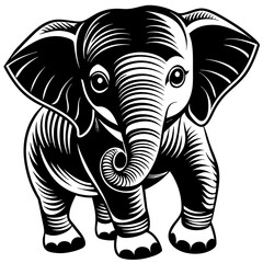 baby-elephants-had-vector-illustration