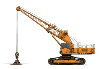 Realistic Crane Boom isolated on transparent background