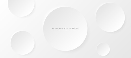 Modern abstract light minimal background circle shape design