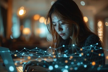 person interacting with AI Bot Chat GPT over laptop to get help and answers