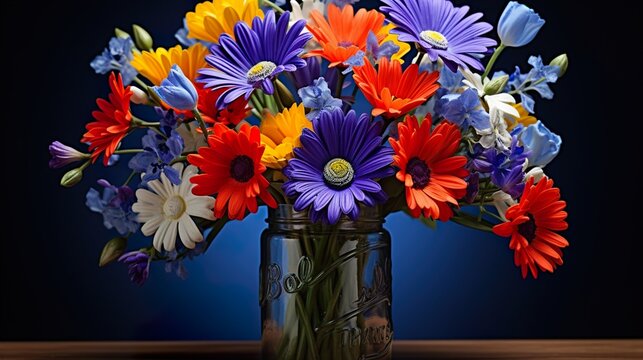 flowers in vase high definition(hd) photographic creative image