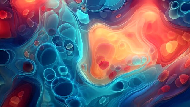 Gradient fabric in pastel colors, liquid glass collected in layers, moves and shimmers on a light background. Abstract animation of rainbow hue flower shaped fabric, 3D futuristic motion design 4K