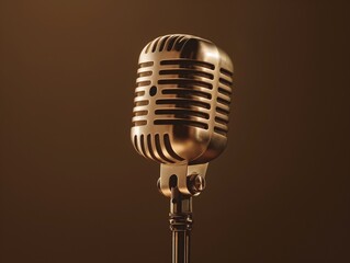 pure golden hue, straightforward vocal microphone, and understated style