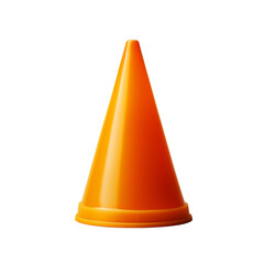 illustration of A traffic cone, Isolated on transparent PNG background, Generative ai