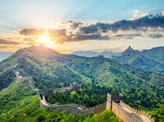 Fototapeta na wymiar The Great Wall of China. Famous travel destinations in China.
