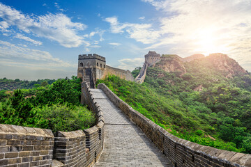 The Great Wall of China. Famous travel destinations in China.