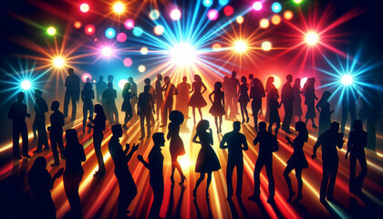 people dancing in the nightclub