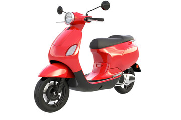 Electric Scooter isolated on transparent background